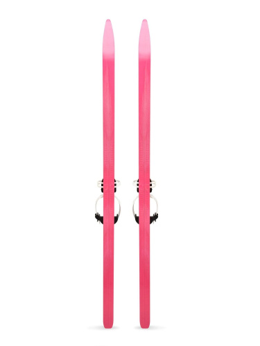 Лыжный комплект подростковый NovaSport Magic с универсальным креплением, розовый