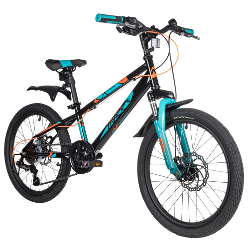 Велосипед NOVATRACK EXTREME Disc 20" (2021) (110-130 см), черный
